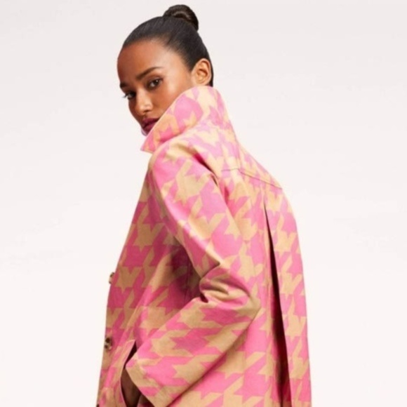 Target Pink Houndstooth Coat | Poshmark